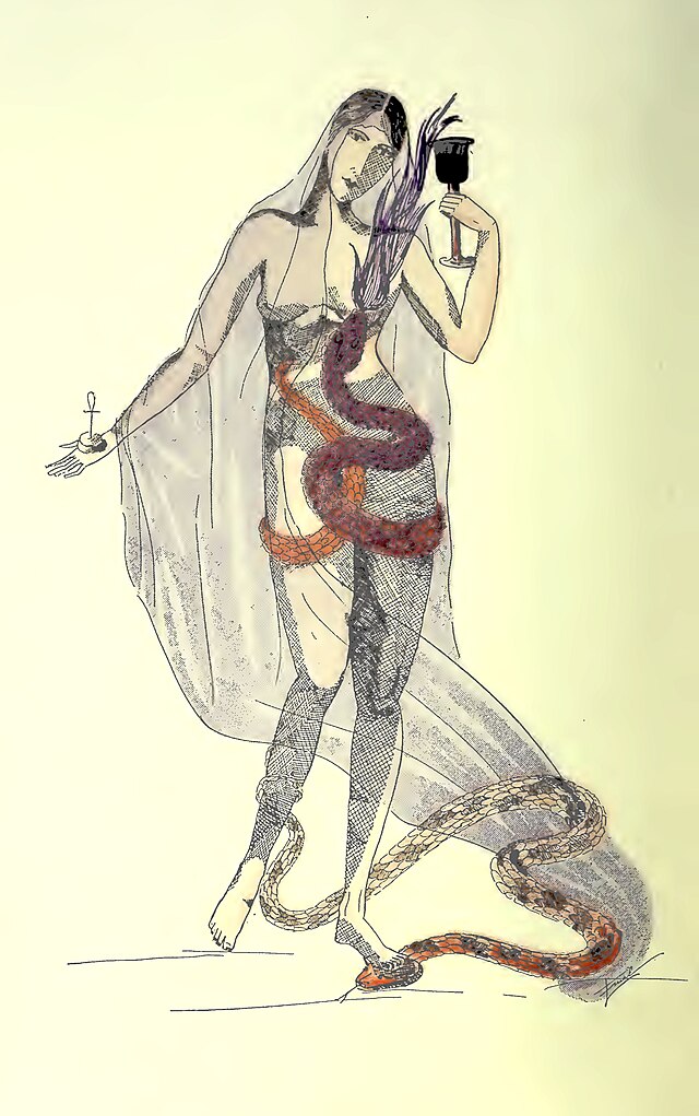 Illustration of a woman from Eulis! by P.B. Randolph