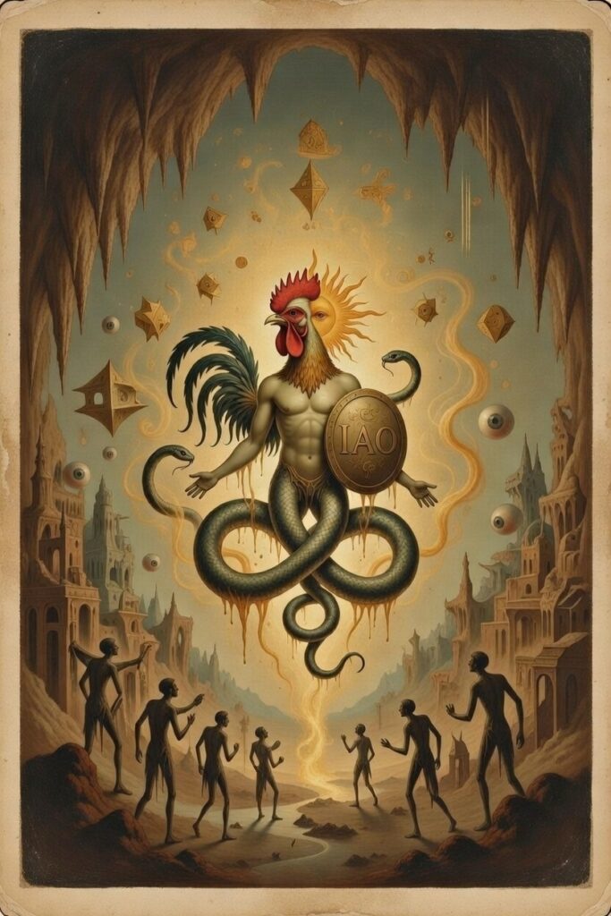 Surrealist illustration of Abraxas.