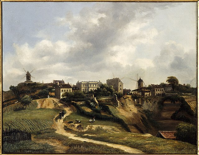 Vue de Montmatre (anonymous) circa 1834