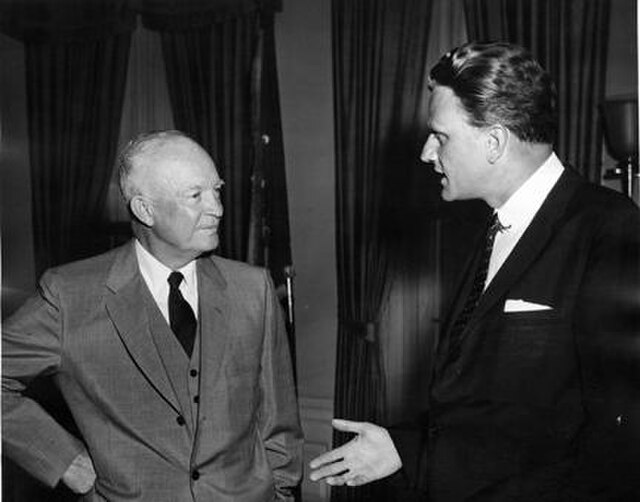 May 10, 1957 - President Dwight D. Eisenhower with Rev. Billy Graham