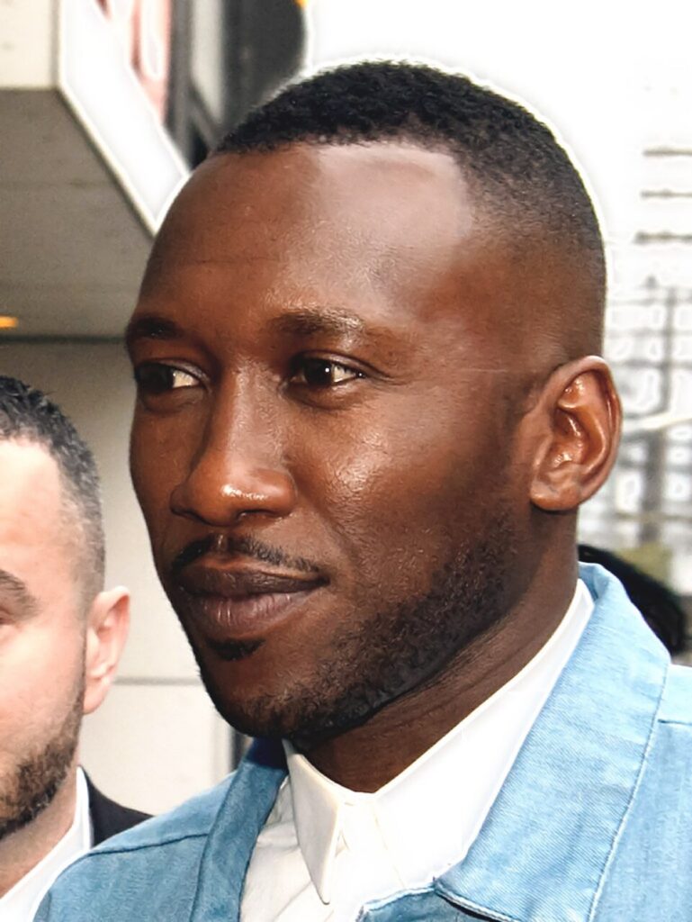 Close up portrait photo of Academy Award winning actor Mahershala Ali who portrays Dr Don Shirley in Green Book.